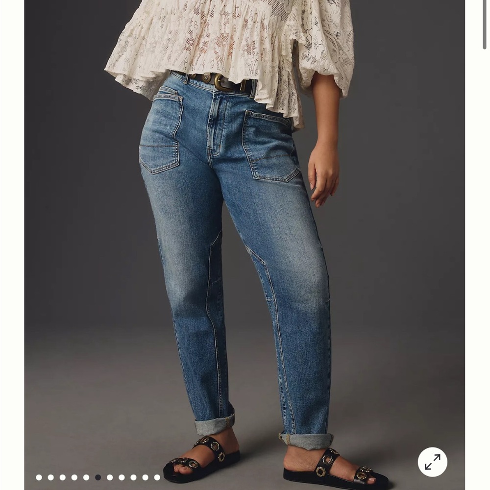 Anthropologie PILCRO The Wanderer Mid-Rise Relaxed Jeans